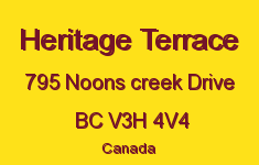 Heritage Terrace 795 NOONS CREEK V3H 4V4